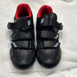 Peloton Black and Red Cycling Sneakers